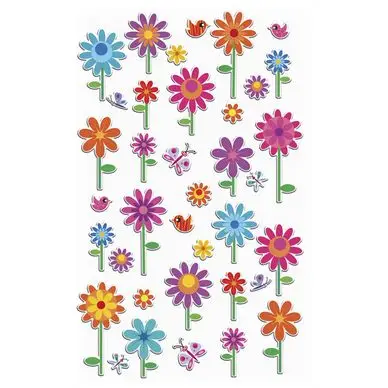 Autocollants relief Fleurs - Maildor Bon Marché