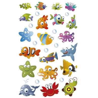 Produit De Marque Autocollants relief Animaux de la mer - Maildor