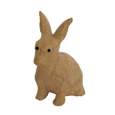 Lapin assis taille 7 x 4,5 x 11,1 cm - Décopatch Livraison Express