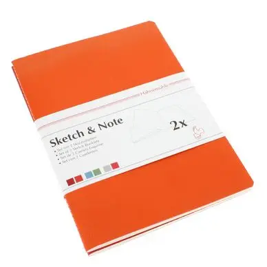 Lot de 2 carnets de croquis & notes 125 g cerise/paprika - Hahnemühle Satisfait Ou Remboursé