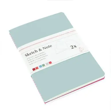 Lot de 2 carnets de croquis & notes 125 g laurier/fuchsia - Hahnemühle Satisfait Ou Remboursé