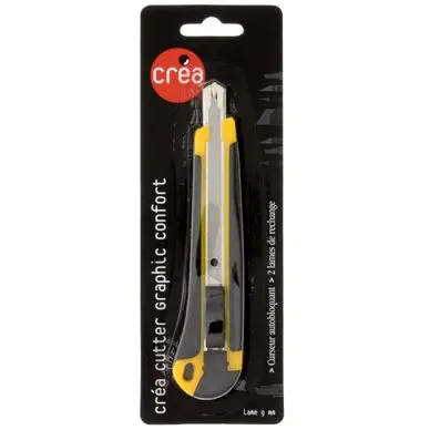 Achat Immédiat Cutter Graphic confort avec 2 lames universelles de 9 mm - Créa