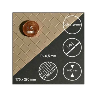 Ardoise hauteur 6,5 mm 1 : 50 - 20 6,5 - Schulcz Expédition Rapide
