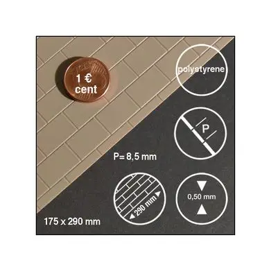 Ardoise hauteur 8,5 mm 1 : 50 - 10 - Schulcz Vente Flash
