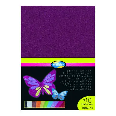 Affaire À Saisir Sachet de 10 feuilles de carton pailleté 280 gr A4 - Maildor