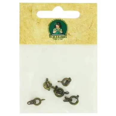 Nouvelle Collection Fermoirs à ressort 5 et 7mm bronze - Tout à Loisirs