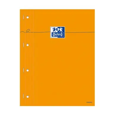 Bloc de papier A4 séyes grands carreaux 80 feuilles - Oxford Offre Limitée