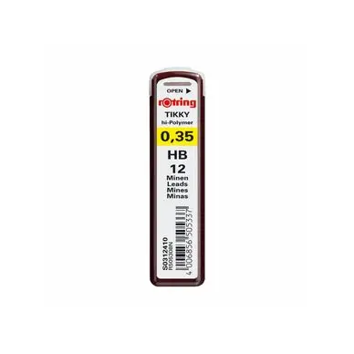 Authentique Mines HB 0,35 mm par 12 - Rotring