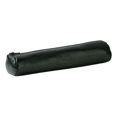 Acheter Direct Trousse en cuir Ronde ébène 17,5 x 4 cm - Oxford