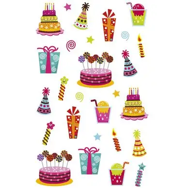 Bon Plan Autocollants relief Anniversaire - Maildor