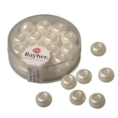 Paiement Sécurisé Perles en verre cirées à grand trou 9 mm x 14 pces - Rayher