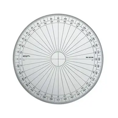 Rapporteur 180° 15 cm - Graphoplex Dernière Chance