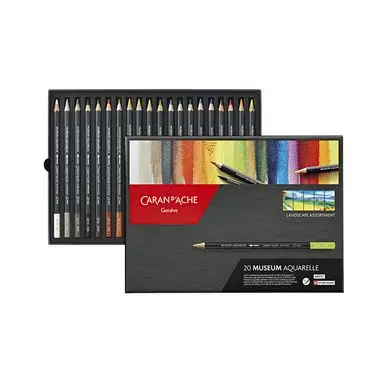 Crayon de couleur Museum Aquarelle - boite de 24 couleurs - Caran d'Ache Expédié Aujourd'hui