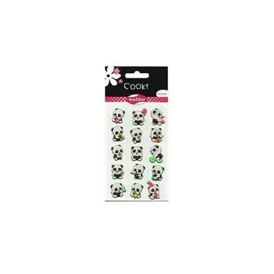 Stickers 3D Cooky thème panda - Maildor Promotion