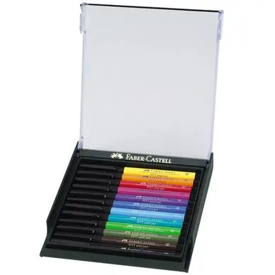 Feutres Pitt Artist Pen pinceaux nuances basics par 12 - Faber-Castell Commander Maintenant