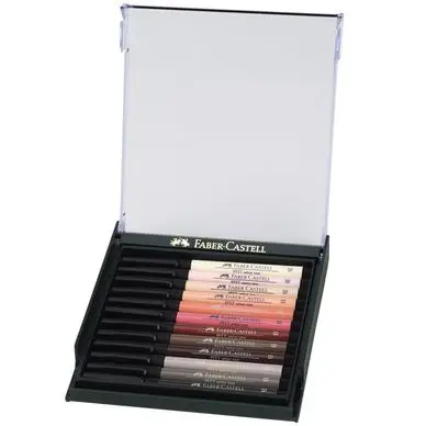 Quantité Limitée Feutres Pitt Artist Pen pinceaux teintes chair par 12 - Faber-Castell