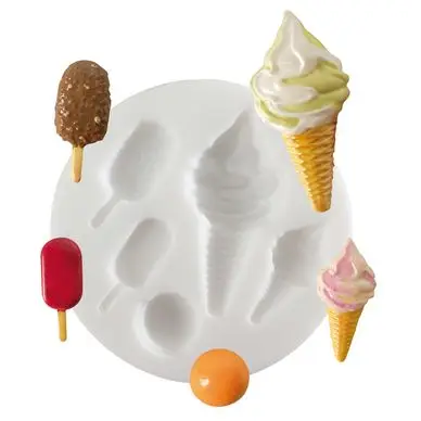 Super Prix Moule en silicone pour miniatures thème glaces - DTM