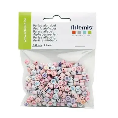 Promotion Perle alphabet ronde Ø 6 mm 300 pcs - Artemio