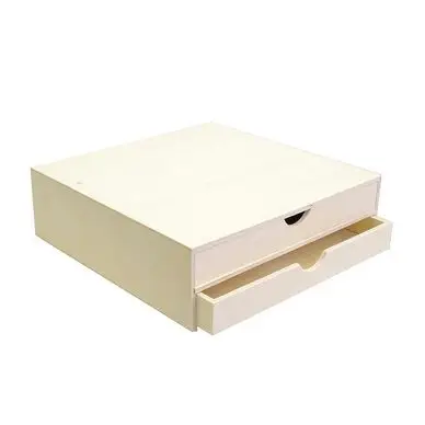 Achat Immédiat Bloc en bois 2 tiroirs - 34,5 cm - Artemio
