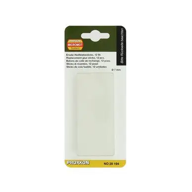 Prix Réduit Bâtonnets de rechange pour pistolet à colle HKP 220 - 12 pcs - Proxxon