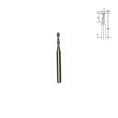Embout de fraise en métal renforcé - Foret Ø 2 mm - Proxxon Expédition Rapide