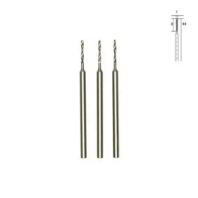 Promotion Saisonnière Foret HSS en acier - Ø 1 mm - 3 pcs - Proxxon