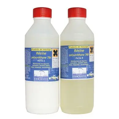 Commander Maintenant Résine polyuréthane de coulée 2 bouteilles à mélanger 2 kg - Esprit Composite