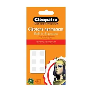 Must-Have Pastille adhésive transparente permanente Cléotops - 80 pcs - Cléopatre