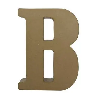 Achat Immédiat Objet en papier mâché lettre B fantaisie - Décopatch