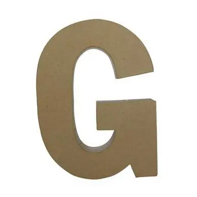 Objet en papier mâché lettre G fantaisie - Décopatch Retour Gratuit