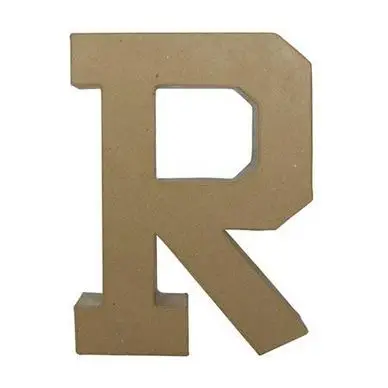 Objet en papier mâché lettre R fantaisie - Décopatch Affaire À Saisir