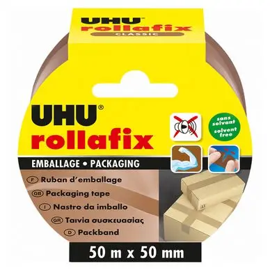 Solde Ruban adhésif d'emballage brun 50 m x 50 mm - Uhu