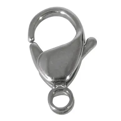 Prix Cassé Fermoir mousqueton en acier inoxydable L. 12 mm - Rayher