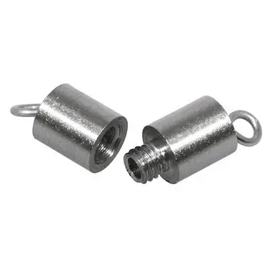 Authentique Fermoir à vis en acier inoxydable L.11 mm - Rayher