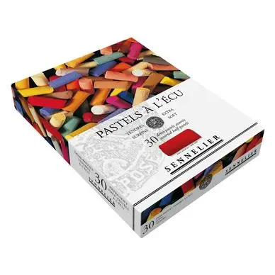 Nouvelle Collection Boîte de 30 demi-pastels à l'écu Assortis - Sennelier