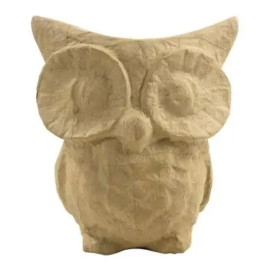 Meilleur Choix Objet en papier mâché petite chouette 8 x 8,5 x 10 cm - Décopatch