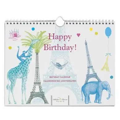 Paiement Sécurisé Calendrier perpétuel A4 Eiffel - Alibabette Éditions