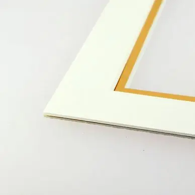 Passe-partout double Blanc et Or - Rougier&Plé Nouvel Arrivage