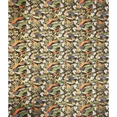 Papier Japonais 52 x 65,5 cm 100 g/m² Plantes et Fleurs sur fond noir - Esprit Papier Marque