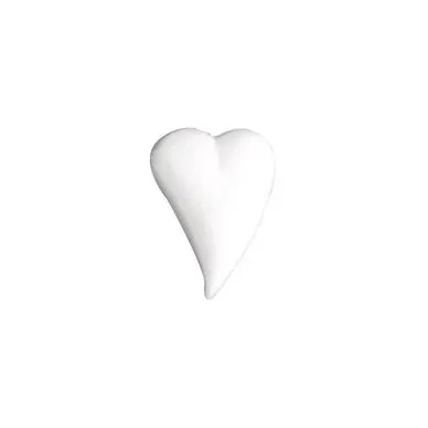 Cœur en polystyrène forme goutte 8 x 5,5 cm x 3 pces - Rayher Top Vente