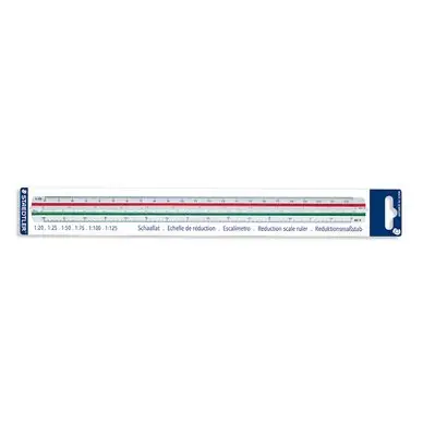 Règle à échelle de réduction kutch 1:20 à 1:125 - Staedtler Prix Cassé