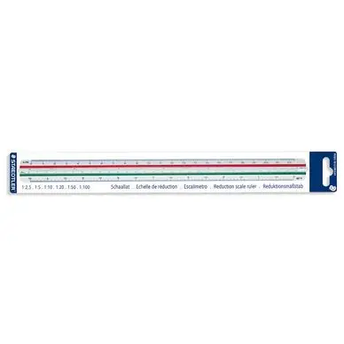 Authentique Règle à échelle de réduction kutch 1:2 à 1:100 - Staedtler