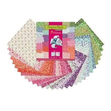 Remise Origami liberty 20 x 20 cm 60 feuilles - Avenue Mandarine