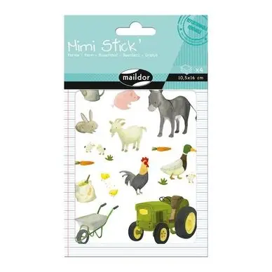 Gommettes Mini Stick ferme x 60 pcs - Maildor Petit Prix