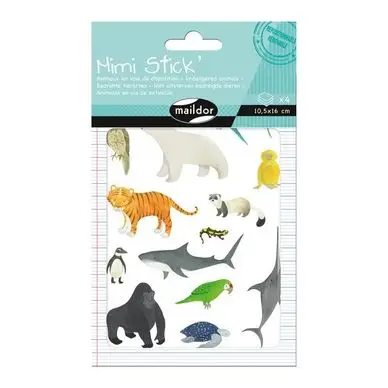 Commander Vite Gommettes Mini Stick animaux rares x 50 pcs - Maildor