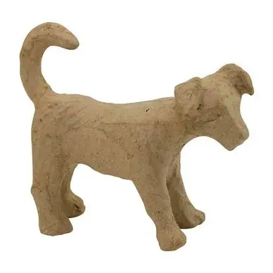 Authentique Objet en papier mâché Jack Russel 8,5 x 11 x 3,5 cm - Décopatch