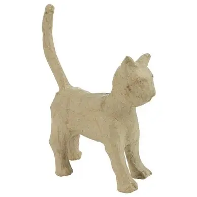 Produit De Marque Objet en papier mâché chaton 13 x 11 x 6 cm - Décopatch