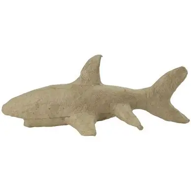 Commander Maintenant Objet en papier mâché requin 7 x 17 x 8 cm - Décopatch