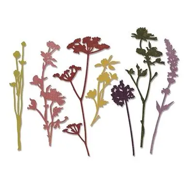 Matrice de découpe Thinlits Die Fleurs sauvages7 pcs - Sizzix Top Vente