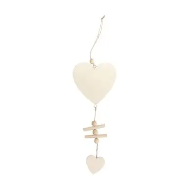 Coeur en bois à susprendre 17 cm - Graine Créative Satisfait Ou Remboursé